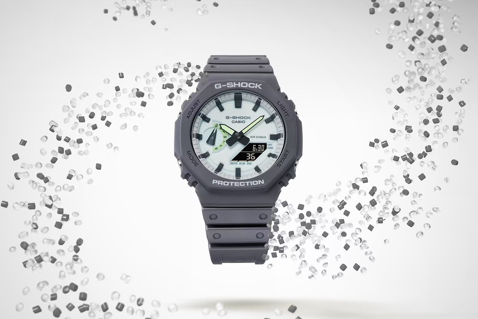 Un G-Shock luminescente ed ecosostenibile: Casio GA-2100HD-8A