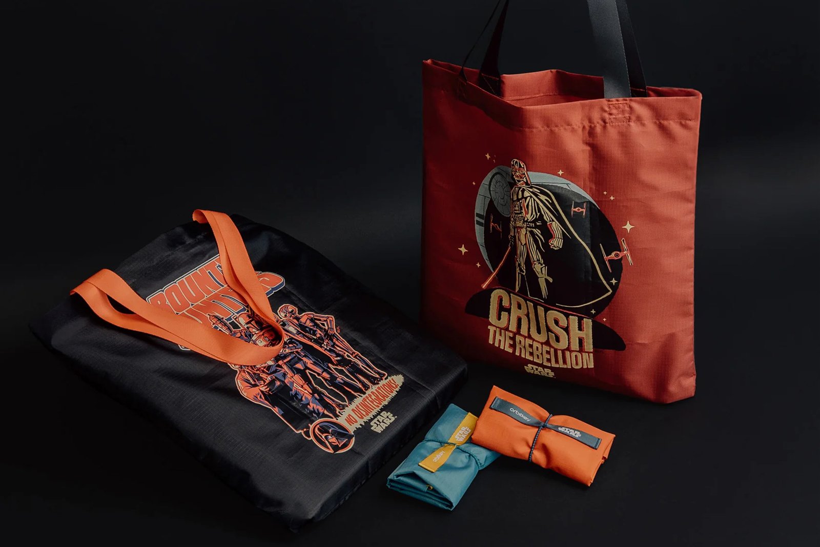 Colori audaci per le Tote Bag pieghevoli di Orbitkey a tema Star Wars