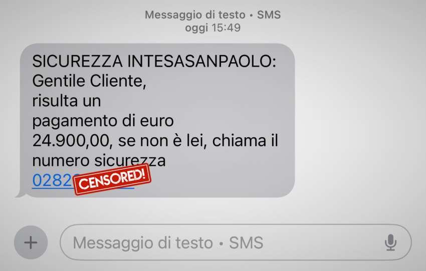 Sicurezza Intesa Sanpaolo e smishing: SMS fraudolenti