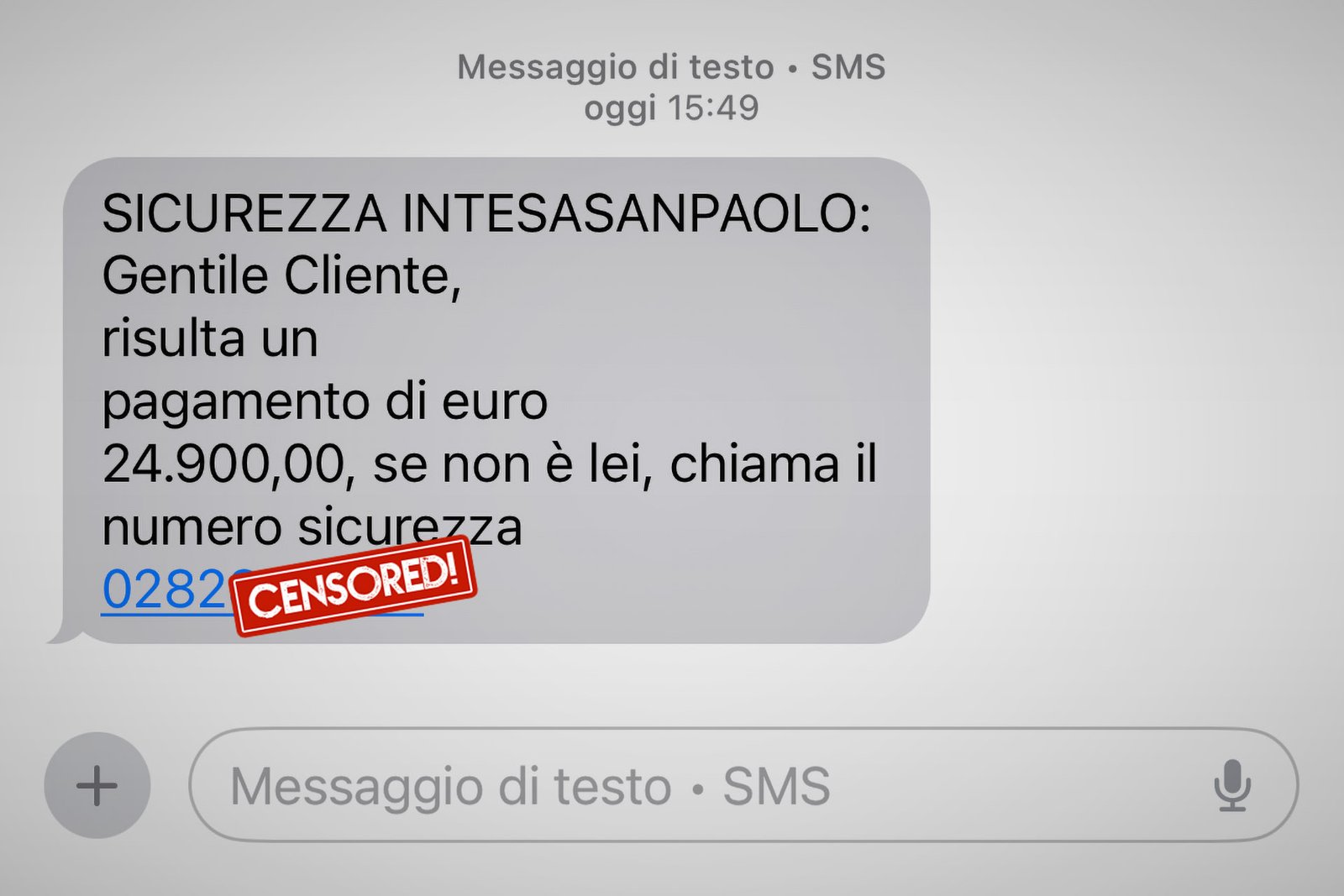 Sicurezza Intesa Sanpaolo e smishing: SMS fraudolenti