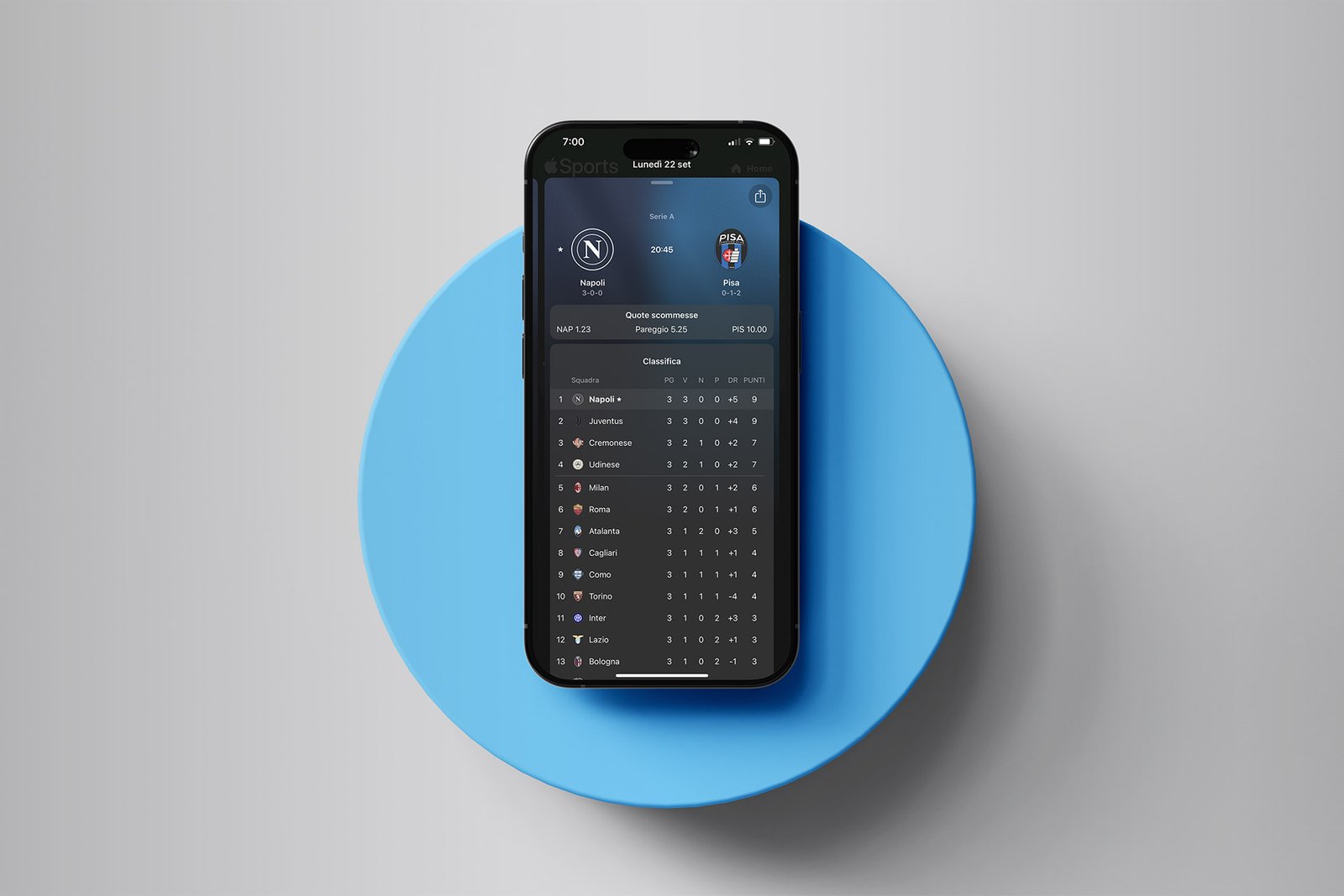 Apple Sports arriva in Italia: tutte le novità dell’app ufficiale per seguire la Serie A e non solo
